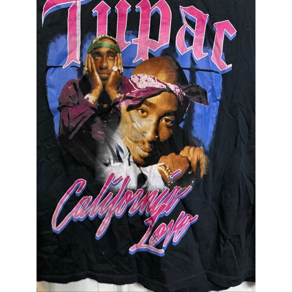 Zara Kids Tupac California Love Short Sleeve Graphic T-shirt Black Size 9-10